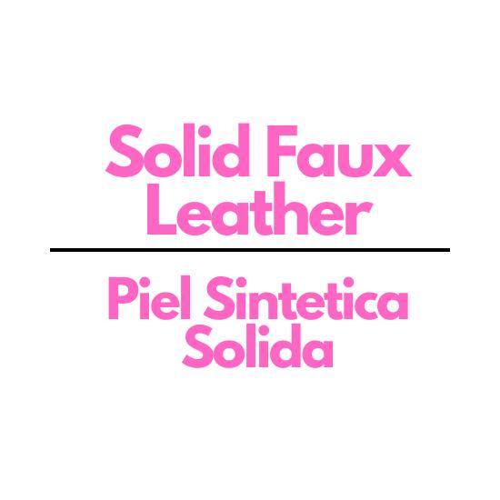 Solid Faux Leather