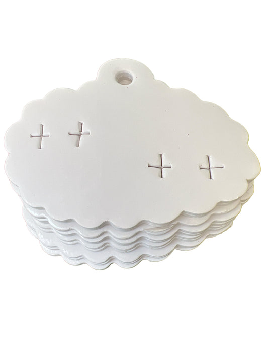 Cardboard Holder White Cloud 100pcs