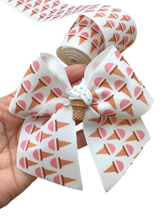 Ice Cream Cone  2inch  Ribbon