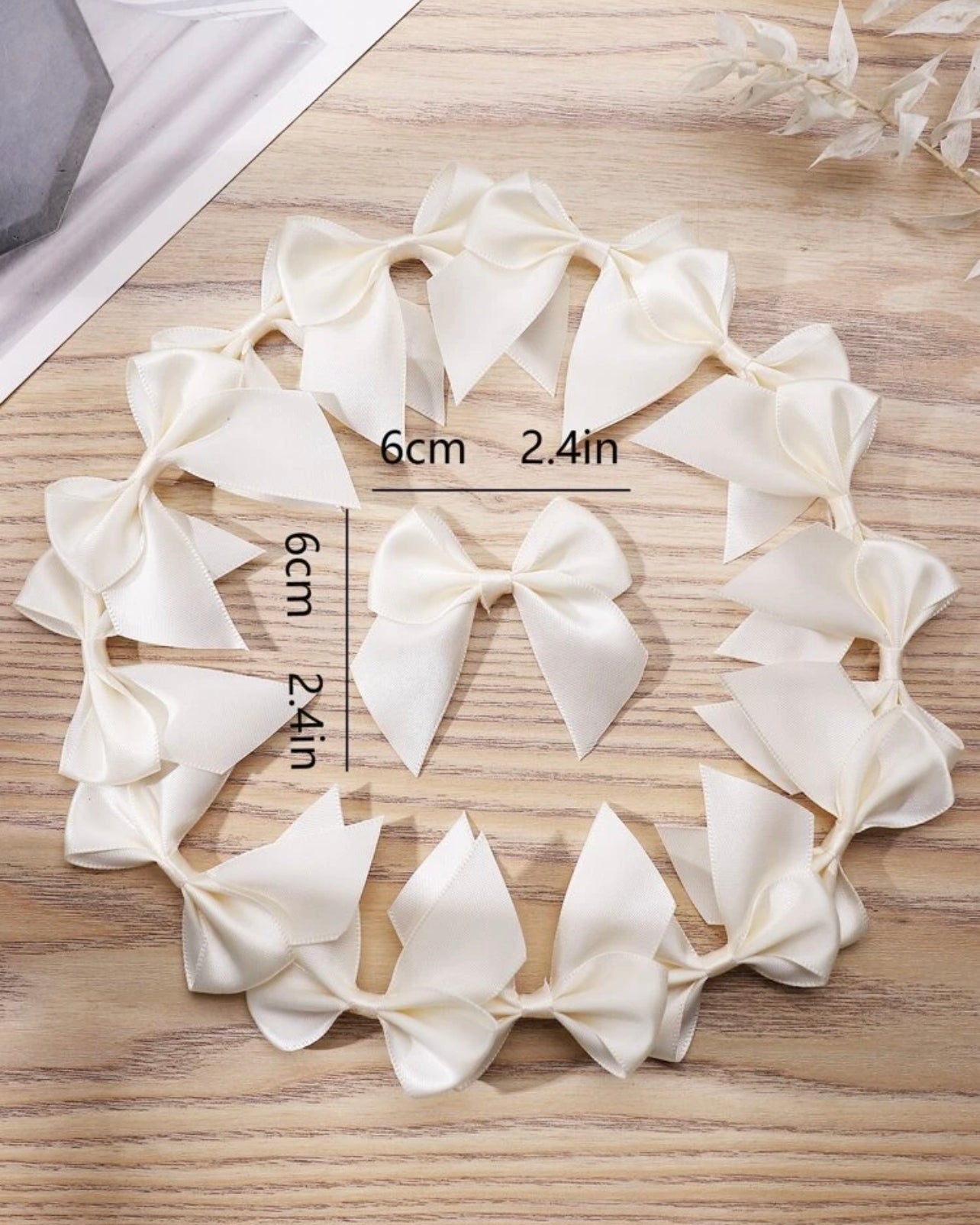 Silk Pre-made Bow 5pcs