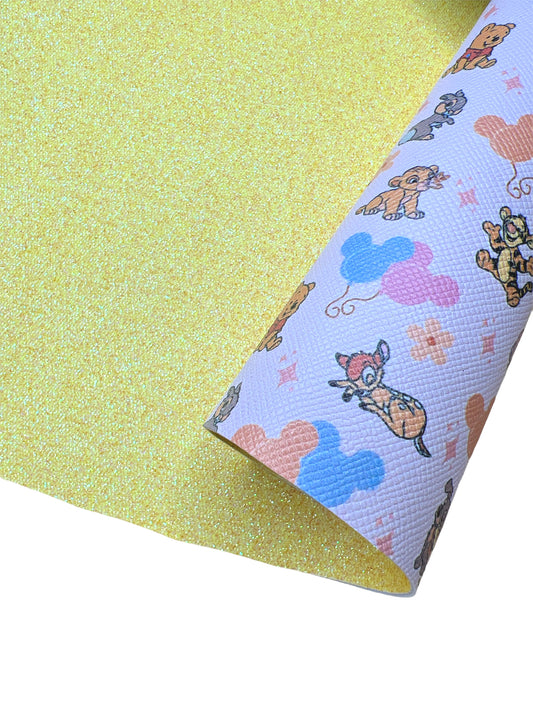 Doble Vista/Double Sided Cute Friends Yellow