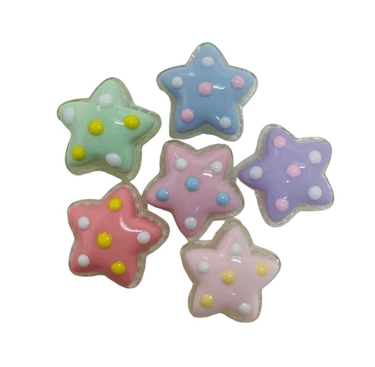 Polka Dots Star  Set 10pcs