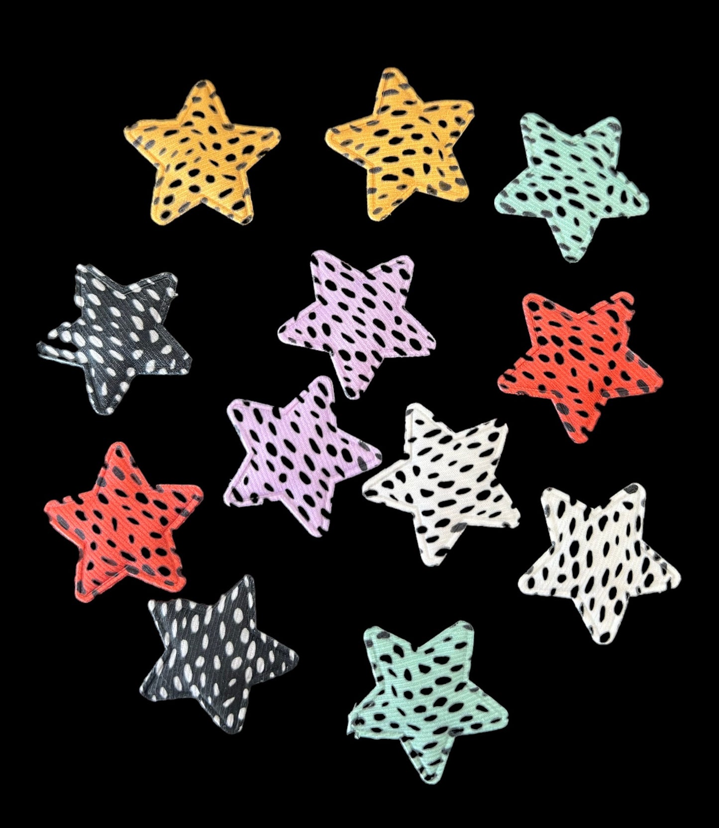 12pcs Dotted Star