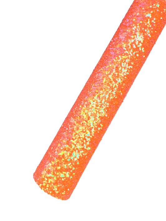 Vibrant Orange Semi Chunky Glitter