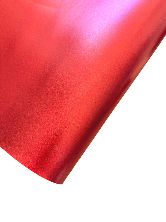 Red Napa  Metallic Silk