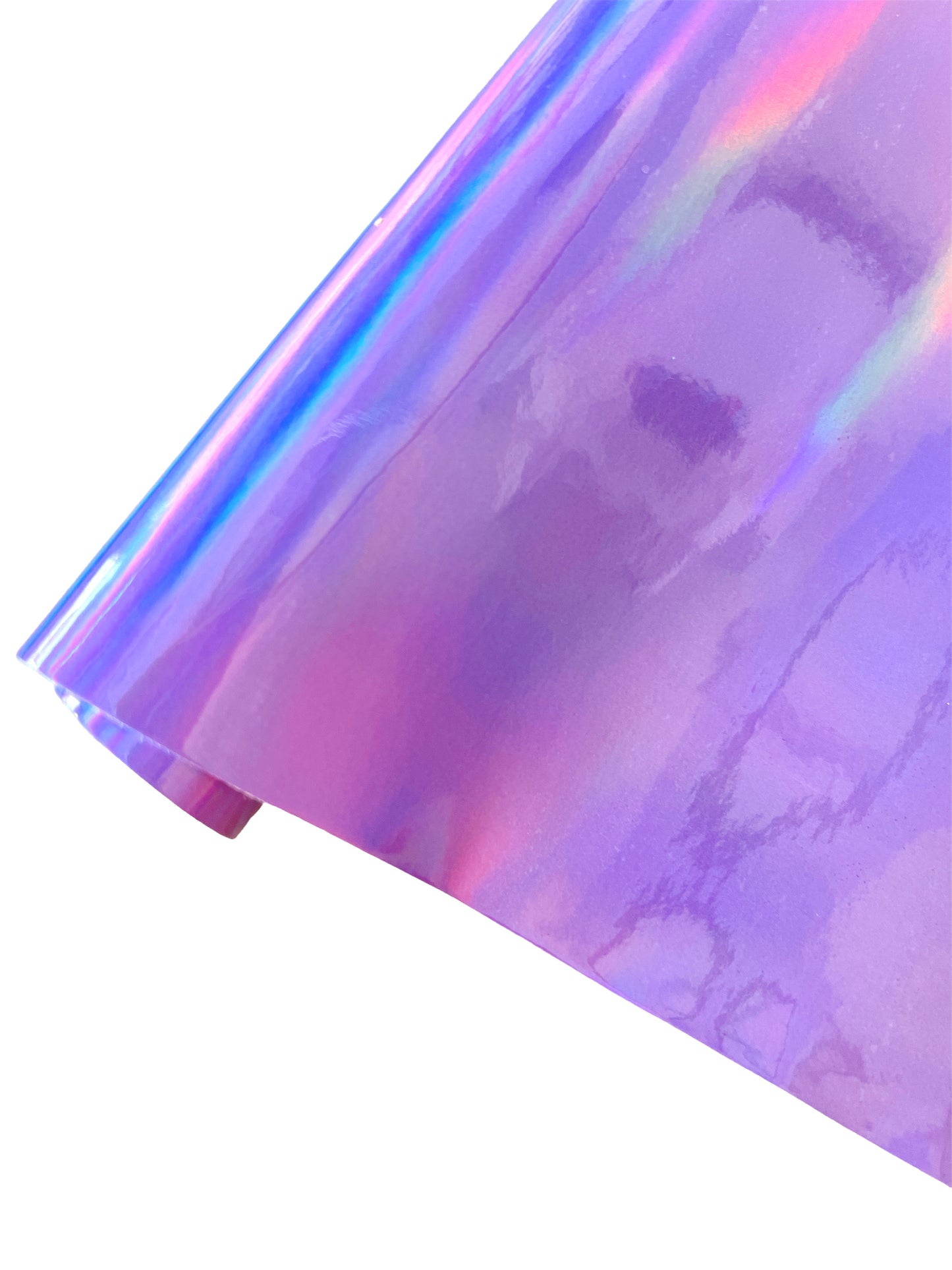 Holographic Lilac Charol/Pattern Leather Roll