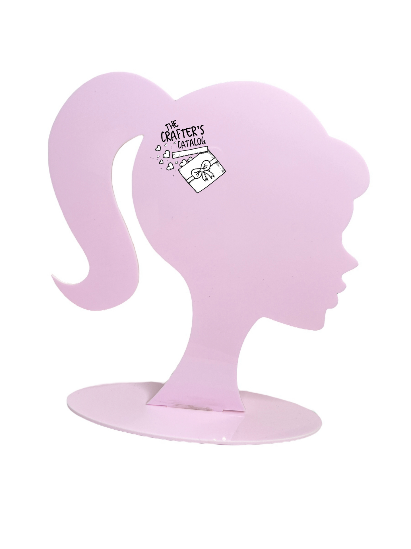 Acrylic Pale Pink Barbie Shape Display