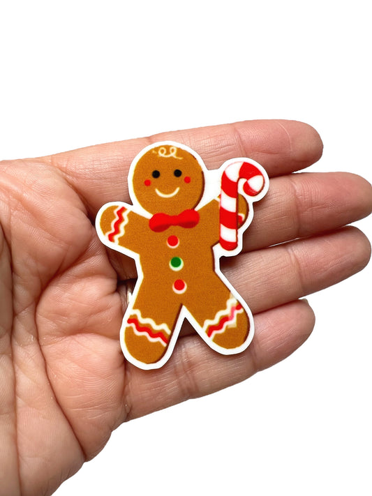 Gingerbread Man with Candy Cane