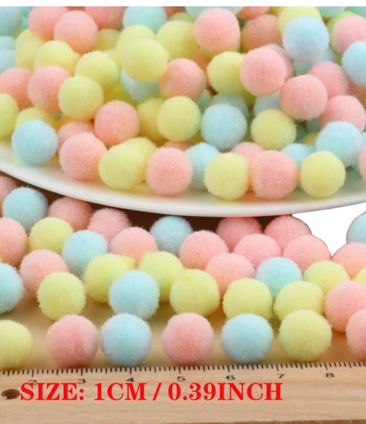 Tiny Mini Pom Pom 50pcs