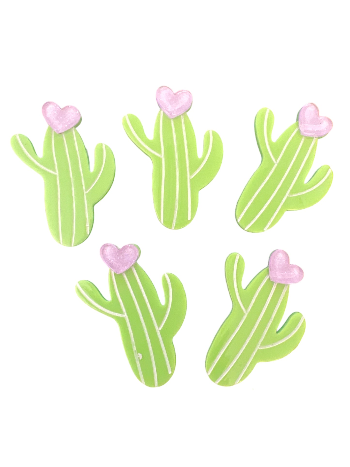 Cactus Heart 5pcs